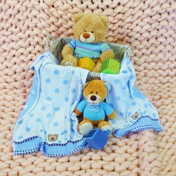 Dětský ručník bavlněný Baby modrý