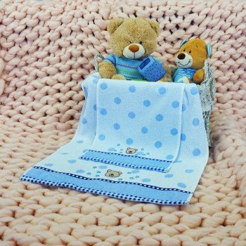 Dětský ručník bavlněný Baby modrý