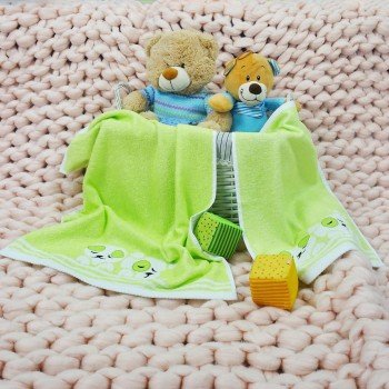 Dětský ručník bavlněný Baby zelený
