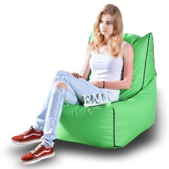 Sedací vak židle nylonová zelená EMI