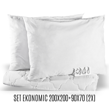 Set manželské přikrývky a polštářů Ekonomic 200x200 + 90x70 (2x) EMI