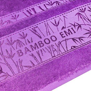 Sada 2 kusů fialové bambusové osušky a ručníku EMI
