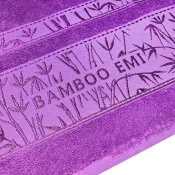 Osuška bambusová fialová 70 x 140 cm EMI