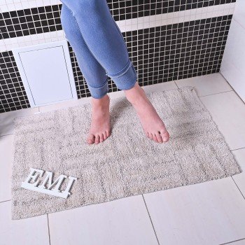 Kúpeľňový koberec Misori sivý AWD