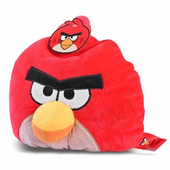 Dekorativní polštář Angry Birds červený