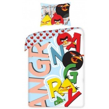 Dětské povlečení Angry Birds 160 x 200 + 70 x 80 cm