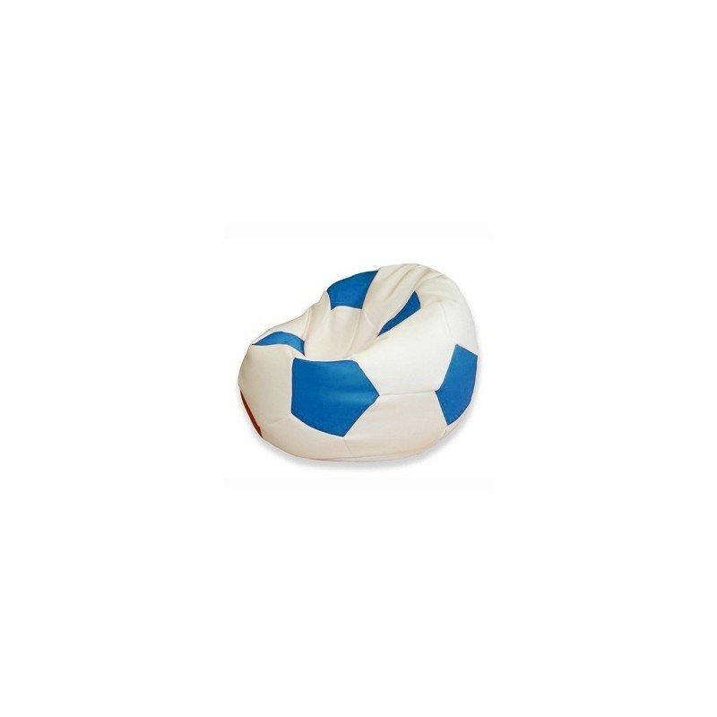 Sedací vak fotbalový míč bílo-modrý EMI
