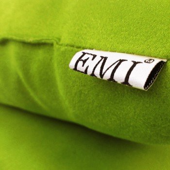 Polštář zelený semiš EMI