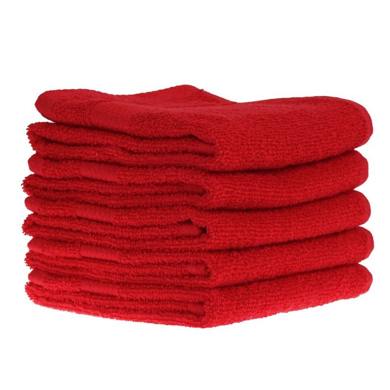 Dětský ručník bavlněný 30 x 50 cm červený EMI